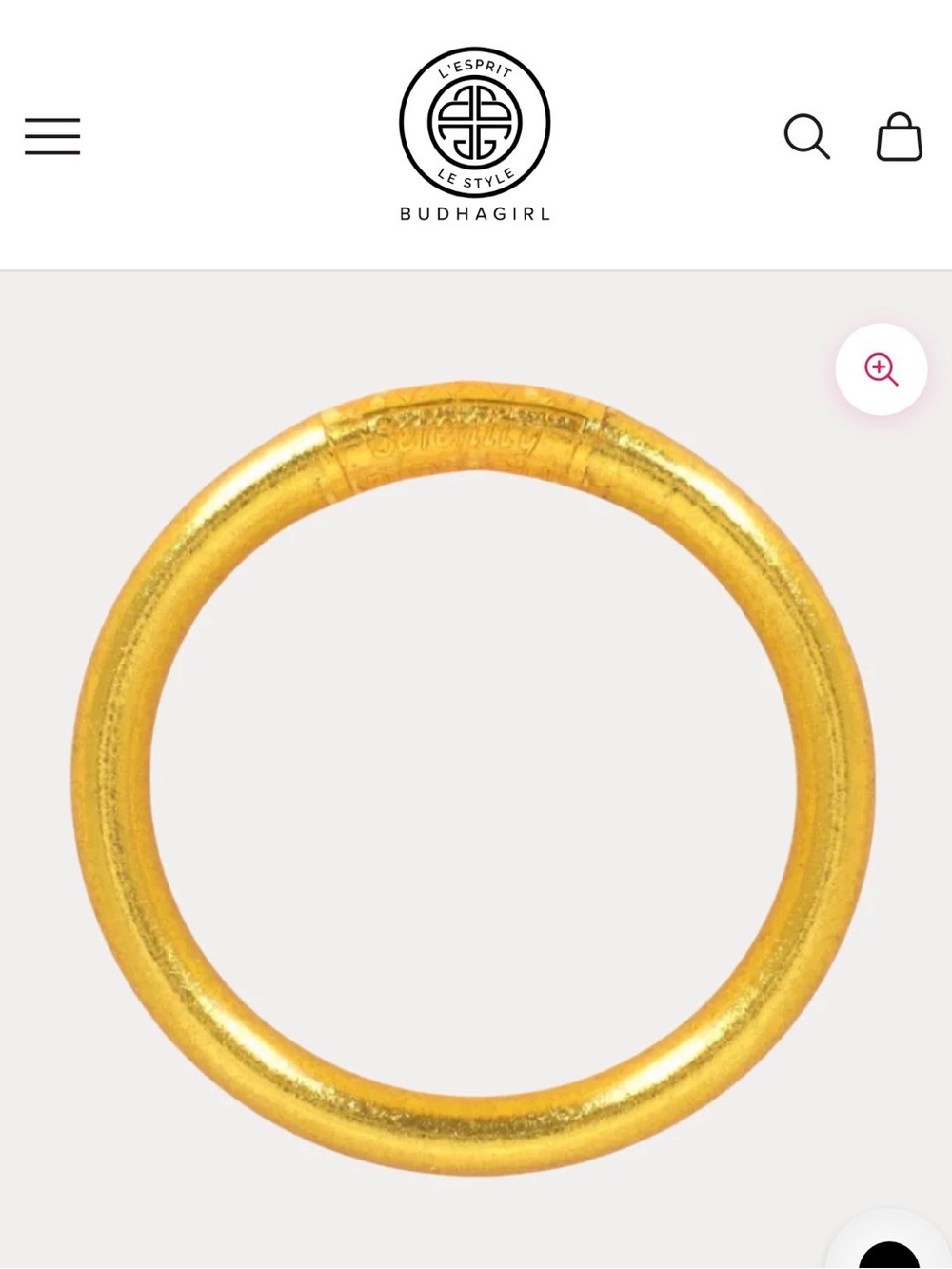 BudhaGirl Gold Round Bangle Bracelet